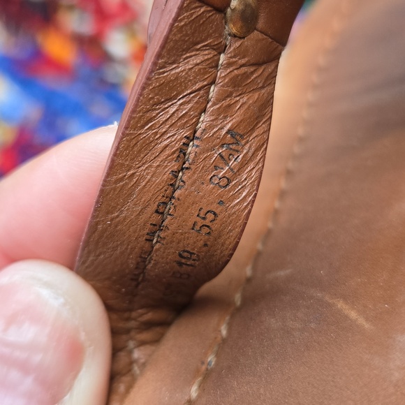 Tory Burch Cognac Brown Leather Miller Medallion Slip-on Flip Flop Sandal - Picture 16 of 17